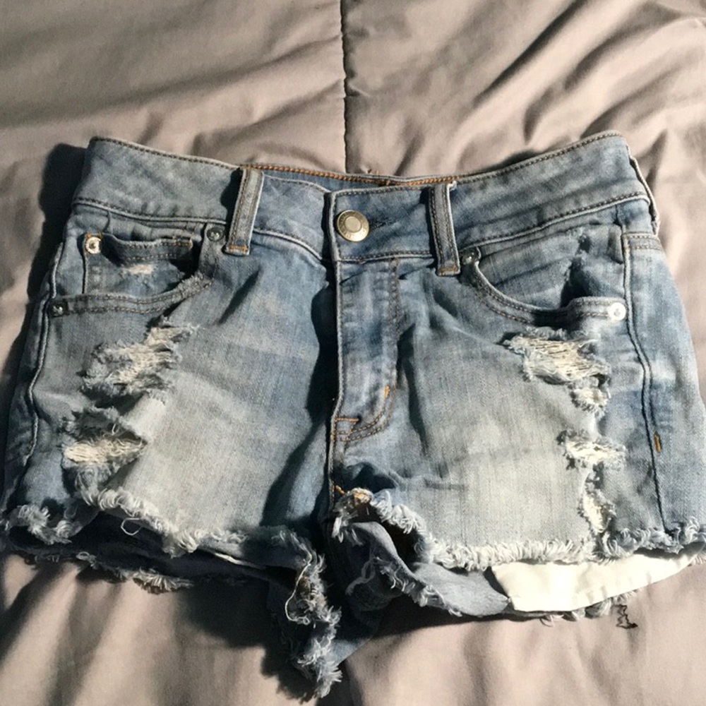 Light blue American Eagle Outfitters jean shorts